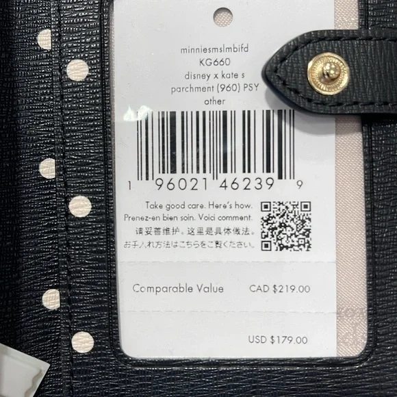 Kate Spade Disney X Kate Spade New York Minnie Small Slim Bifold Wallet
NWT - Picture 10 of 16